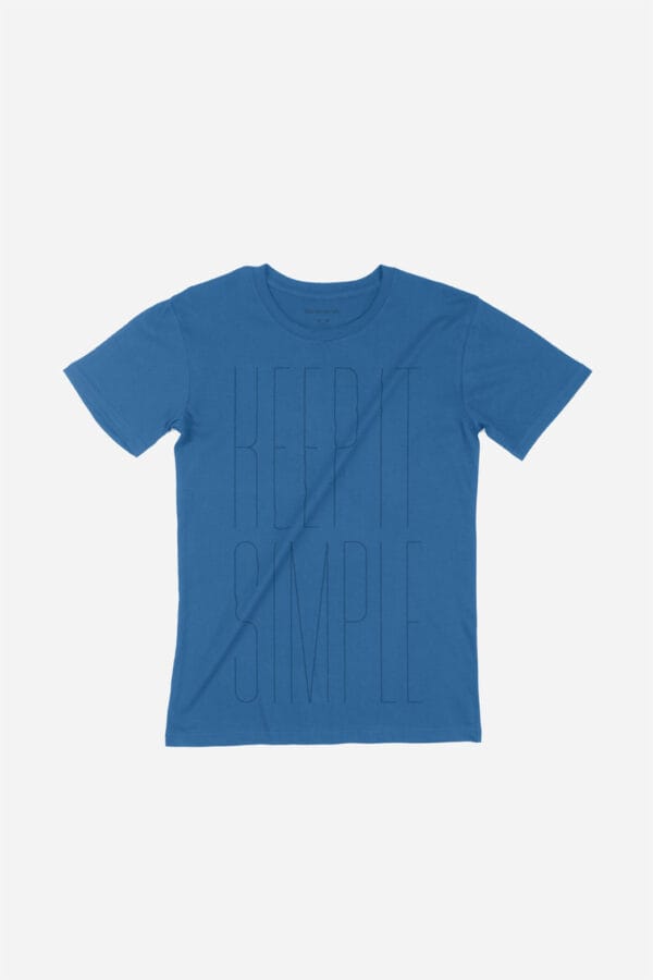 Keep it simple azul frente